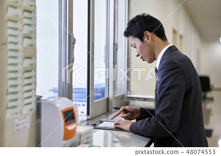 Business scene Time off and on time 48074553