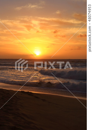 夏威夷瓦胡島夏威夷凱海灘日出 48074953