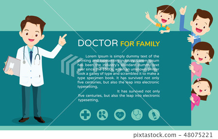 Smart Doctor and cute family background Smart Doctor and cute family background 48075221