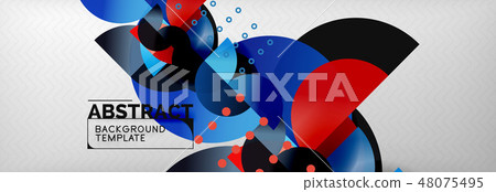 Abstract background, geometric circle composition 48075495