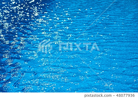 Beautiful reflection on water surface in close up Beautiful reflection on water surface in close up 48077936
