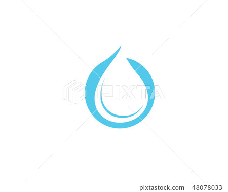 Water drop and leaf Logo Template vector - Stock Illustration [48078033 ...