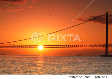 Akashi-shi sunrise Akashi-shi sunrise 48078419