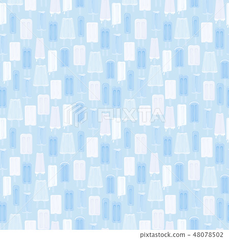 Seamless pattern background with ice cream. Vector illustration Seamless pattern background with ice cream. Vector illustration 48078502