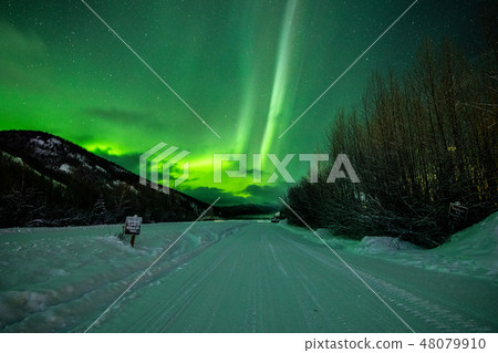 "Alaska China hot spring" Aurora from China hot spring airfield 48079910