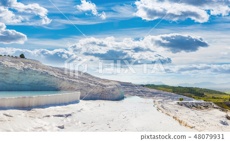 Amazing white Pamukkale, Turkey Amazing white Pamukkale, Turkey 48079931