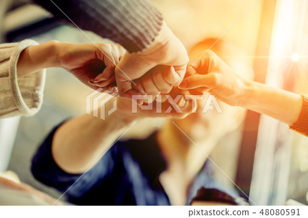 happiness friend hand  successful happiness 48080591