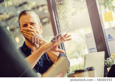 happiness friend hand  successful happiness 48080593