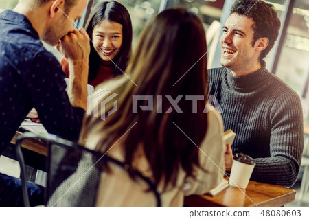 mix asian woman caucasian men People Meeting Friendship Together mix asian woman caucasian men People Meeting Friendship Together 48080603