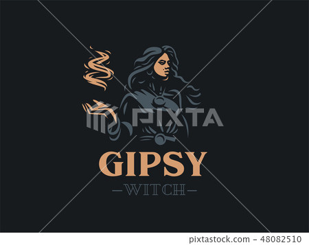 Woman Gypsy Enchantress Witch. Woman Gypsy Enchantress Witch. 48082510