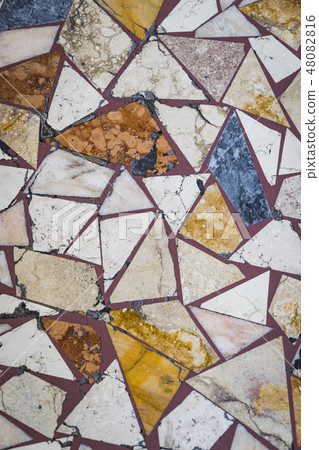Background from pieces of multicolored mosaic clos Background from pieces of multicolored mosaic clos 48082816