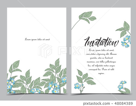 Natural background with leaves 48084389