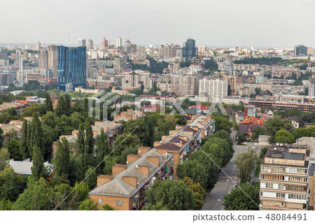 Kiev city skyline from above, capital of Ukraine. 48084491