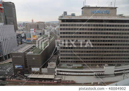 Scenery around Osaka Hankyu Umeda station 48084902