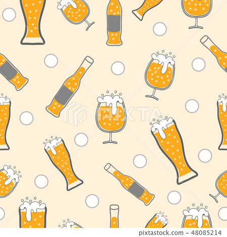 beer seamless pattern illustration vector beer seamless pattern illustration vector 48085214