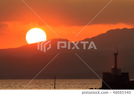 大牟田市三池港晚景觀， 48085340