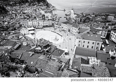 Piran town from St. George's Parish church 48086547