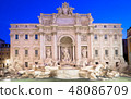 Trevi fountain at night 48086709