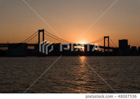 彩虹橋晚霞 48087336