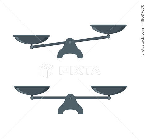 Scales, Flat design, vector illustration. Libra vector Scales, Flat design, vector illustration. Libra vector 48087670
