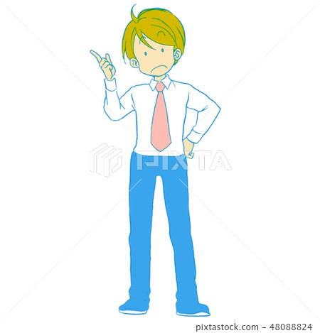 [年輕員工]流行色多彩藍色青色流行 48088824