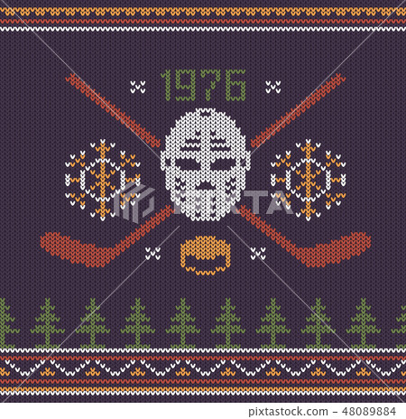 Hockey retro logo knitted Hockey retro logo knitted 48089884