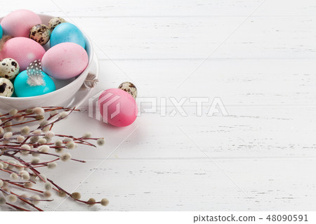 Easter greeting card 48090591