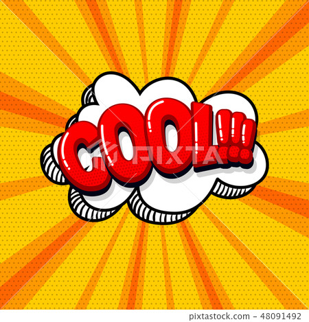 Pop art comic text 48091492