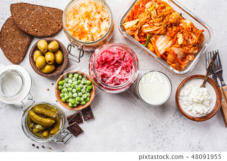 Probiotics food concept. Probiotics food concept. 48091955