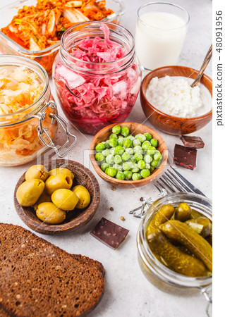 Probiotics food concept. Probiotics food concept. 48091956