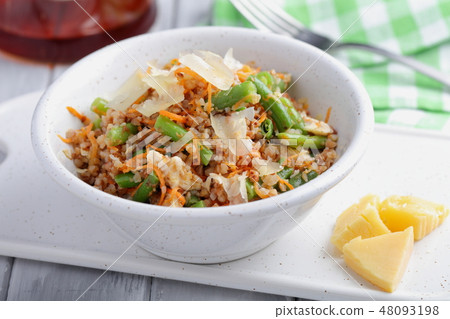 Vegan grechetto whith beans and Parmesan 48093198