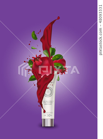 Cosmetic luxury Pomegranate Container  48093331