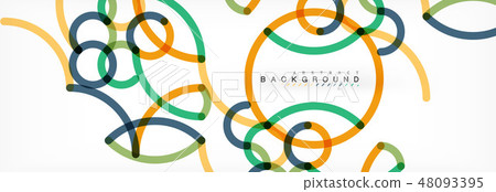 Abstract color lines on white. Modern colorful flow poster wave. Art design for your project 48093395