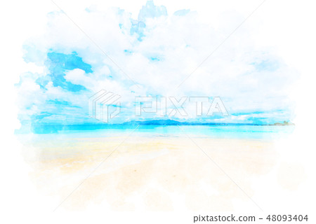 沖繩海水彩風格 沖繩海水彩風格 48093404