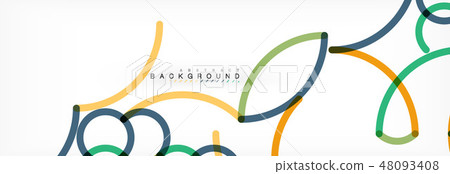 Abstract color lines on white. Modern colorful flow poster wave. Art design for your project Abstract color lines on white. Modern colorful flow poster wave. Art design for your project 48093408