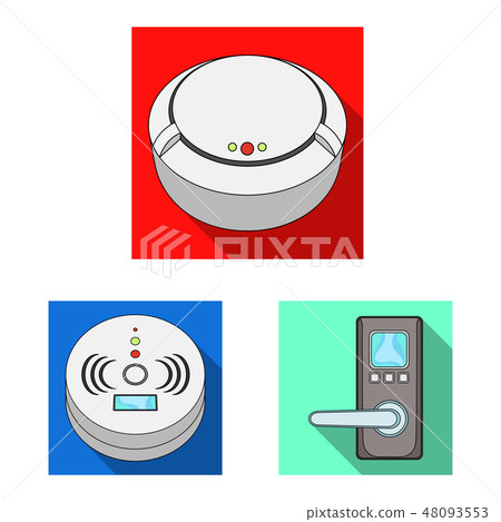 Vector illustration of cctv and camera symbol. Collection of cctv and system vector icon for stock. 48093553
