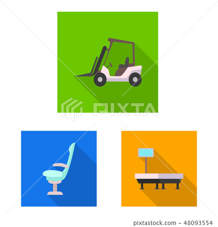 Vector illustration of airport and airplane logo. Set of airport and plane stock vector illustration 48093554