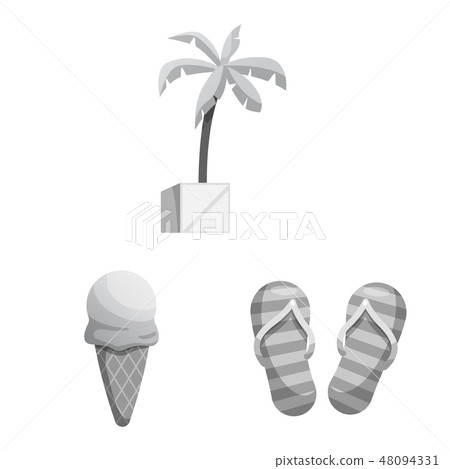 Vector design of pool and swimming icon. Set of pool and activity vector icon for stock. 48094331