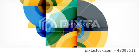 Abstract background circle design 48095511