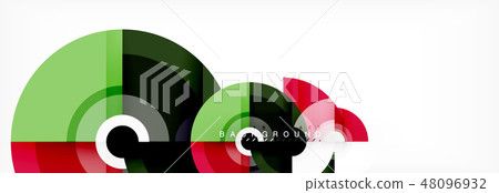 Round shapes vector abstract background. Trendy circle shapes composition vector Round shapes vector abstract background. Trendy circle shapes composition vector 48096932
