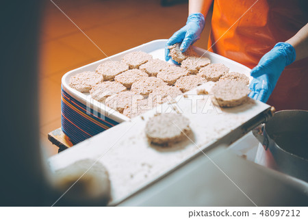 cutlet making factory 48097212