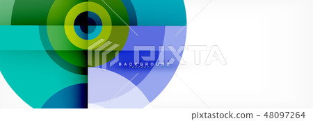 Geometric circle abstract background, creative geometric wallpaper. Geometric circle abstract background, creative geometric wallpaper. 48097264