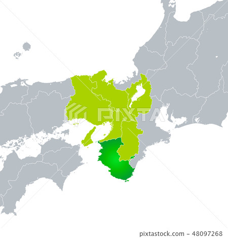 Wakayama Prefecture Map and Kansai Region 48097268