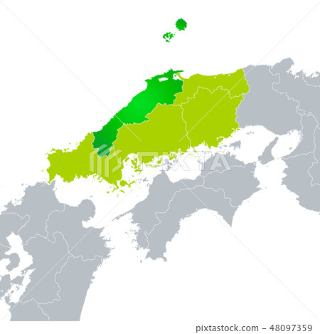 Shimane Prefecture Map and Chugoku Region Shimane Prefecture Map and Chugoku Region 48097359