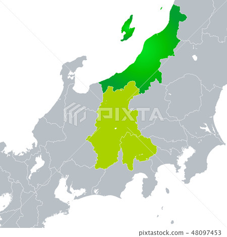 Niigata Prefecture Map and Koushin'etsu Region Niigata Prefecture Map and Koushin'etsu Region 48097453