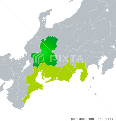 Gifu Prefecture Map and Tokai Region 48097555