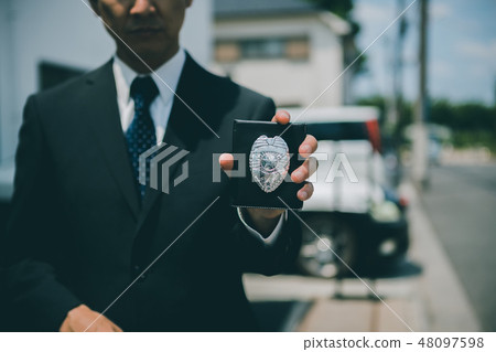 detective, police handbook, police 48097598