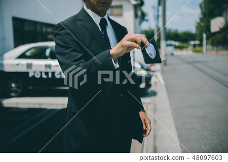 警官 警察 男人 48097603