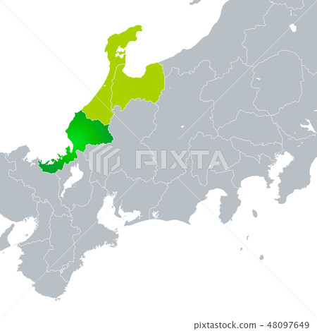 Map of Fukui Prefecture and Hokuriku Region 48097649