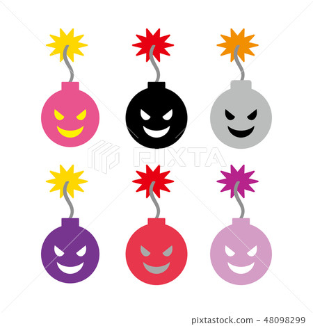 Bomb character colorful 48098299